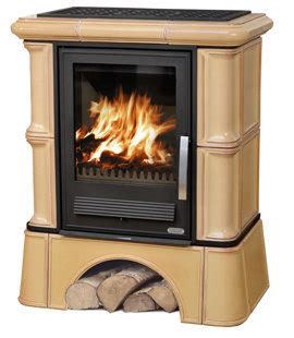 Купить кафельная печь-камин ABX Bavaria LI (кафельный цоколь, чугунная ...