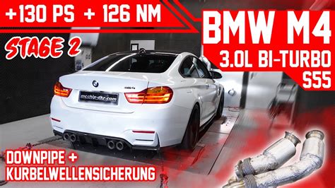 BMW M4 3 0L Bi Turbo S55 Stage 2 Chiptuning Dyno