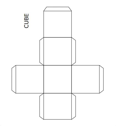 Printable Cube Pattern Or Template - Printable Templates