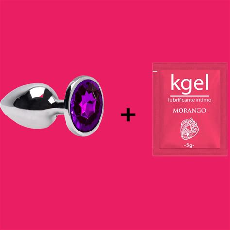 KIT PLUG ANAL TAMANHO P LUBRIFICANTE DE MORANGO Shopee Brasil