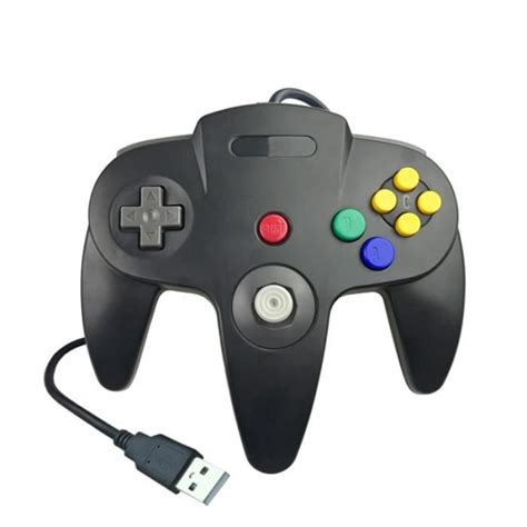 Le Noir Manette De Jeu Filaire Usb N Pour Nintendo Contr Leur