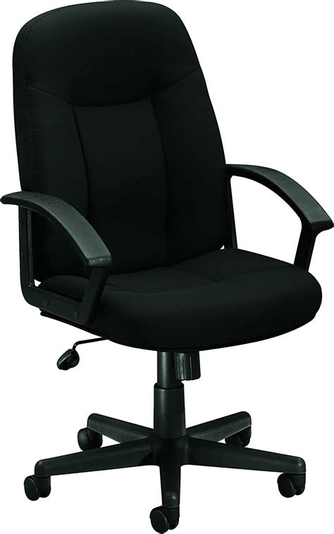 Executive High Back Swivel Tilt Chair Black Fabric Frame HVL601