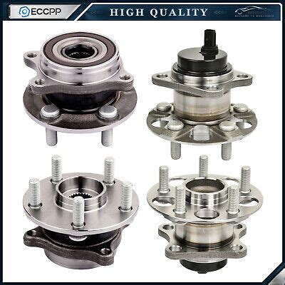 Eccpp Full Set Wheel Hub Bearing Assembly Front Rear For Toyota Prius