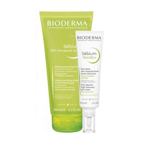 Bioderma Sébium Kerato+ Gel Crema 30 ml + Actif Moussant Gel 200 ml - W2ME