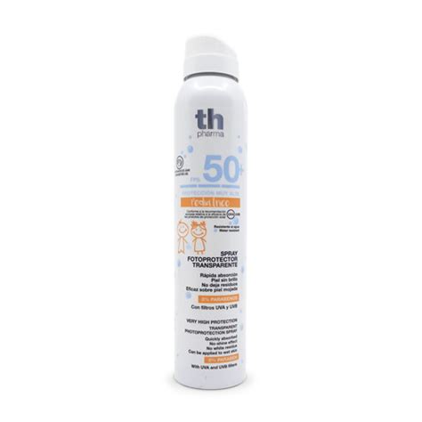 Protector solar transparente para niños en spray FPS 50 250 ml