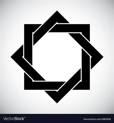 Eight point star Royalty Free Vector Image - VectorStock