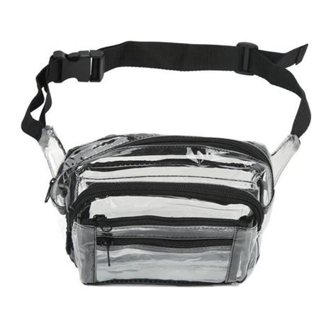 Minifinker Sac de taille Sac banane en PVC transparent étanche sac