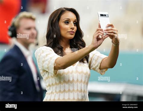 ITV Presenter Seema Jaswal Before The FIFA World Cup Round Of Sixteen