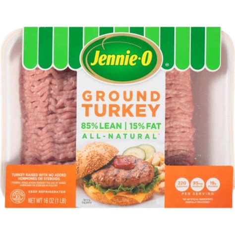 Jennie O® 85 Lean All Natural Ground Turkey 1 Lb Food 4 Less