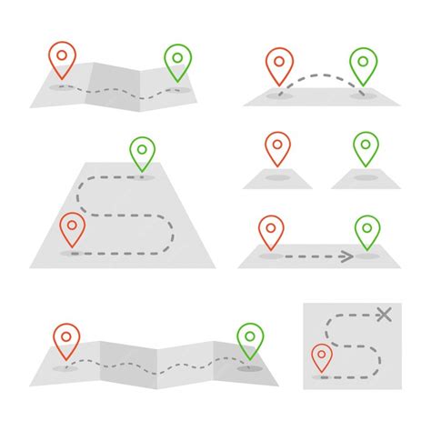 Premium Vector Map Markers And Flat Map Icon Set