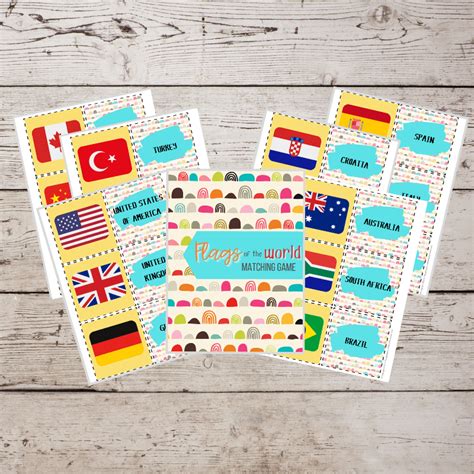 Flags of the World Matching Game – lifeasalifeschooler