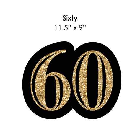 Adult 60th Birthday Gold Lawn Decorations Outdoor Birthday Etsy