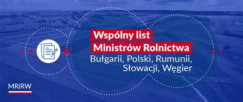 Wspólny list ministrów rolnictwa Ministerstwo Rolnictwa i Rozwoju Wsi