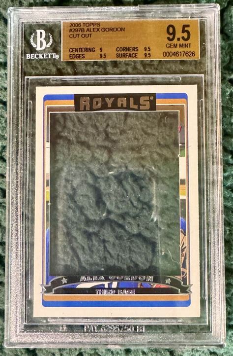 2006 Topps Cut Out Error ALEX GORDON RC Grade 9 5 Royals EBay