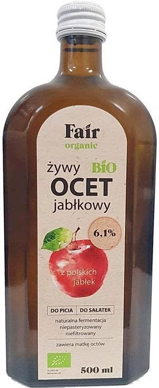 FAIR ORGANIC OCET JABŁKOWY NIEFILTROWANY 6 1 BIO 500ml Ceny i opinie