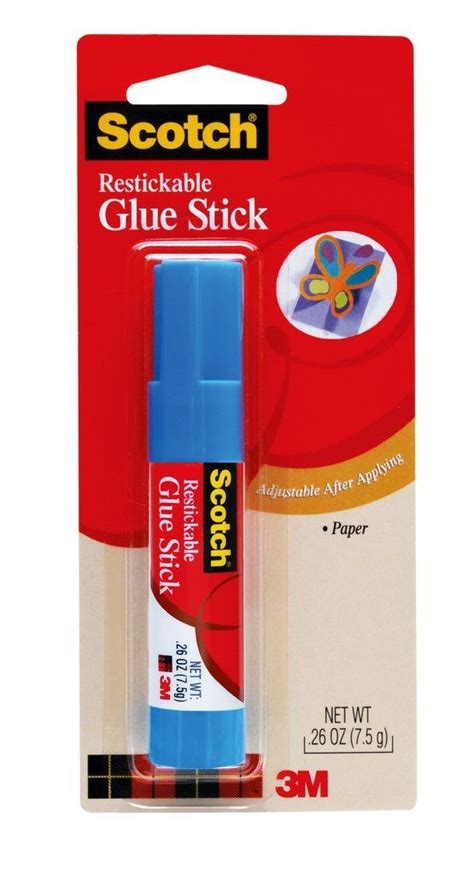 Scotch® Restickable Glue Stick 6307 26 Oz Office Stationery And