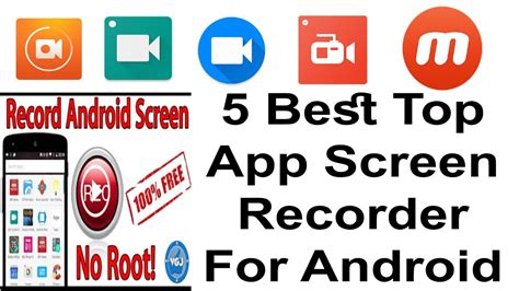 5 Top Screen Recorder For Android Mobile Youtube