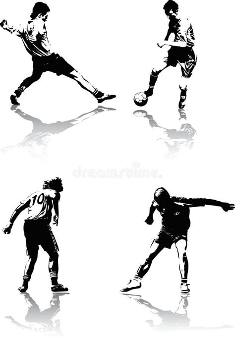 Soccer Figures 2 Stock Vector Illustration Of Vector 2772913