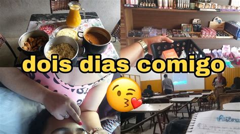 dois dias comigo fiz almoço mostrei comprinhas e fiz as sobrancelhas