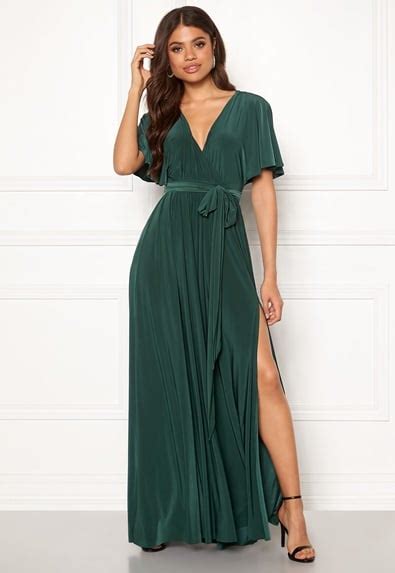 Goddiva Flutter Sleeve Maxi Dress Bubbleroom