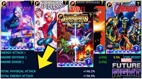 150 All Attack And 85 Max Hp Building The Ultimate Comic Card Set For Pve And Pvp Marvel Future