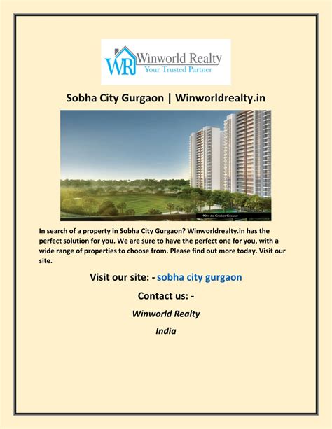 PPT Sobha City Gurgaon Winworldrealty In PowerPoint Presentation