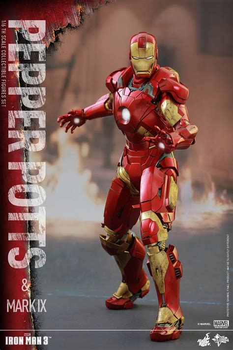 Iron Man 3 Pepper Potts And Mark IX Armor By Hot Toys The Toyark News