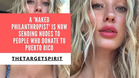 A Naked Philanthropist Is Now Sending Nudes To People Who Donate To