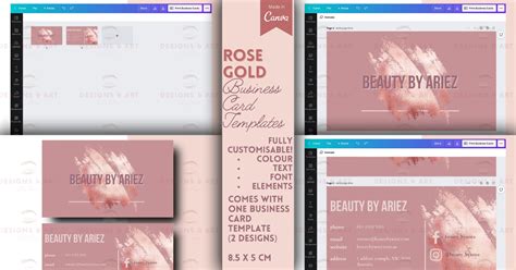 Rose Gold Business Card Templates – MasterBundles