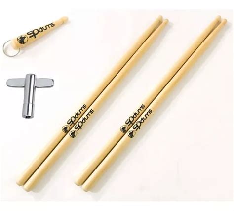 Kit 2 Pares Baquetas 7a C Ibanez Sp Drums Chave Chaveiro