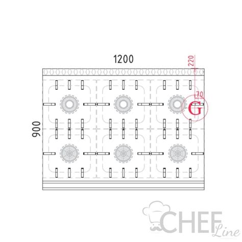 Fourneau À Gaz Professionnel 6 Feux Sur Meuble Profondeur 90 Cm Chefook