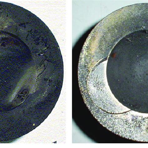 Carbon Deposits On The Piston Crown Of The Engine A Using Egr B