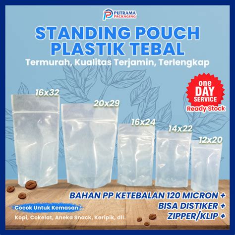 Jual Kemasan Ecer Standing Pouch Plastik Tebal X Isi Pcs