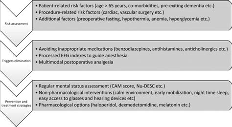 Key Elements Of Postoperative Delirium Management Download Scientific