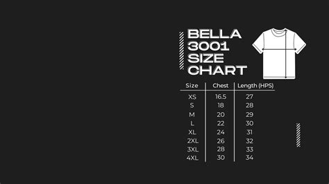 Bella Canvas Size Chart: Sizing for Bella Buyers & Sellers