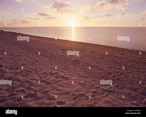 Peaceful beach scene Stock Photo - Alamy