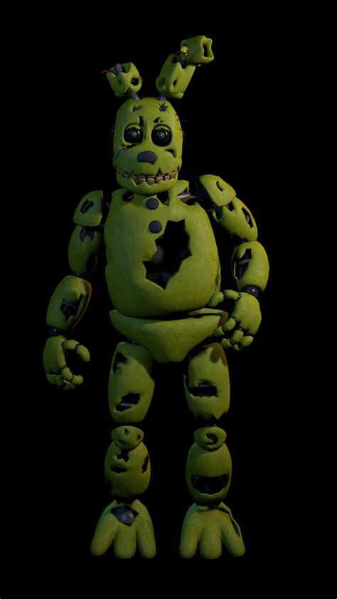 Springtrap First Ever Model By Basilisk2002 On Deviantart