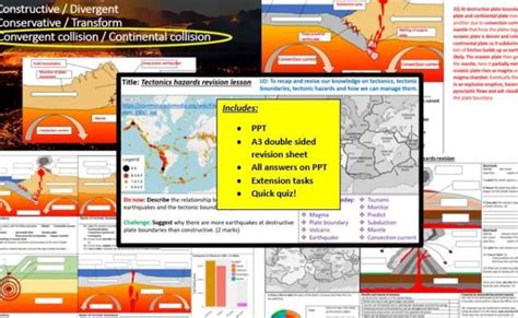 Tectonic Hazards Gcse Geography Resources Revision Otosection