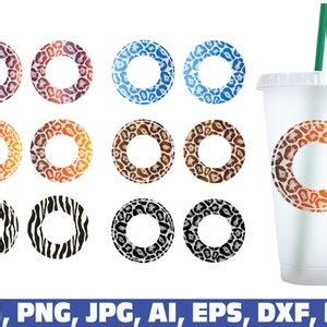 Leopard Print Svg Cup Svg Leopard Cold Hot Cup Svg Tumbler Etsy