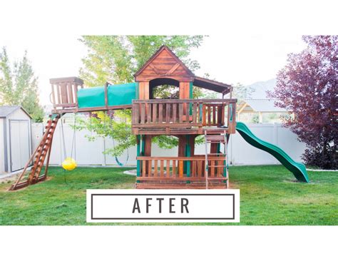 do it yourself divas: How to Refinish an Old Swing Set