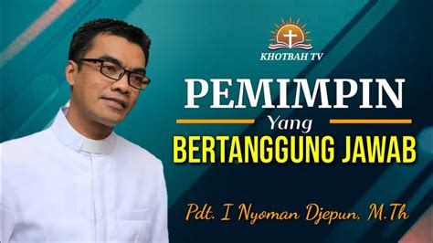 Khotbah Minggu Agustus Hakim Hakim Pdt I Nyoman