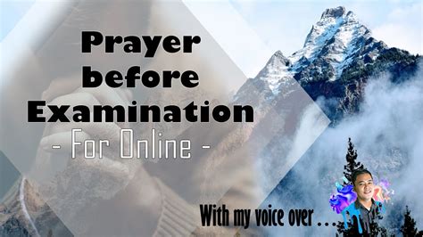 Prayer For Examination 2 With My Voice Over YouTube