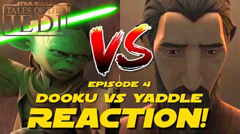 Tales Of The Jedi Episode 4 Dooku Vs Yaddle REACTION Star Wars Tales