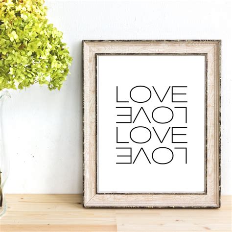 Love Wall Quote Romantic Wall Art Romantic T For Her House Warming T Love Print Wall