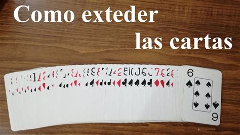 Como Extender Las Cartas Sobre Una Mesa Youtube