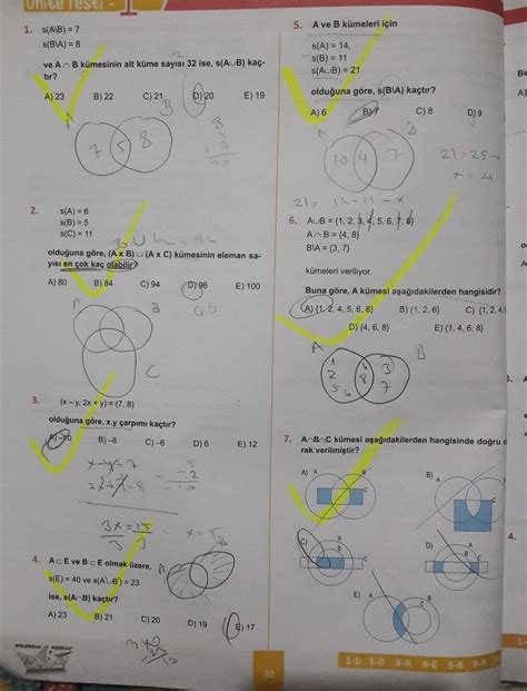 9 Sınıf Sayı Kümeleri Soruları Ve çözümleri 10 Tane Olacak Lütfen Acİl