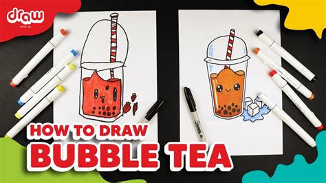 How To Draw Bubble Tea Youtube