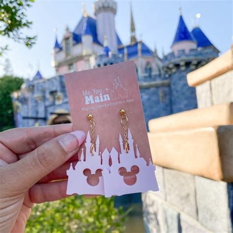 Cinderella Castle Earrings Disney Castle Earrings Wdw 50th Etsy