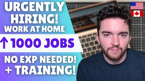 Urgently Hiring 1000 No Experience Work From Home Jobs For Beginners