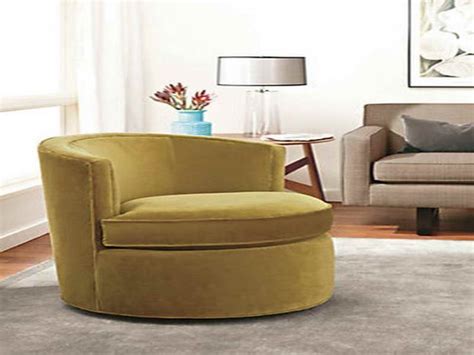 Oversized Round Swivel Chair Slipcover Modern Living Room Design Ideas